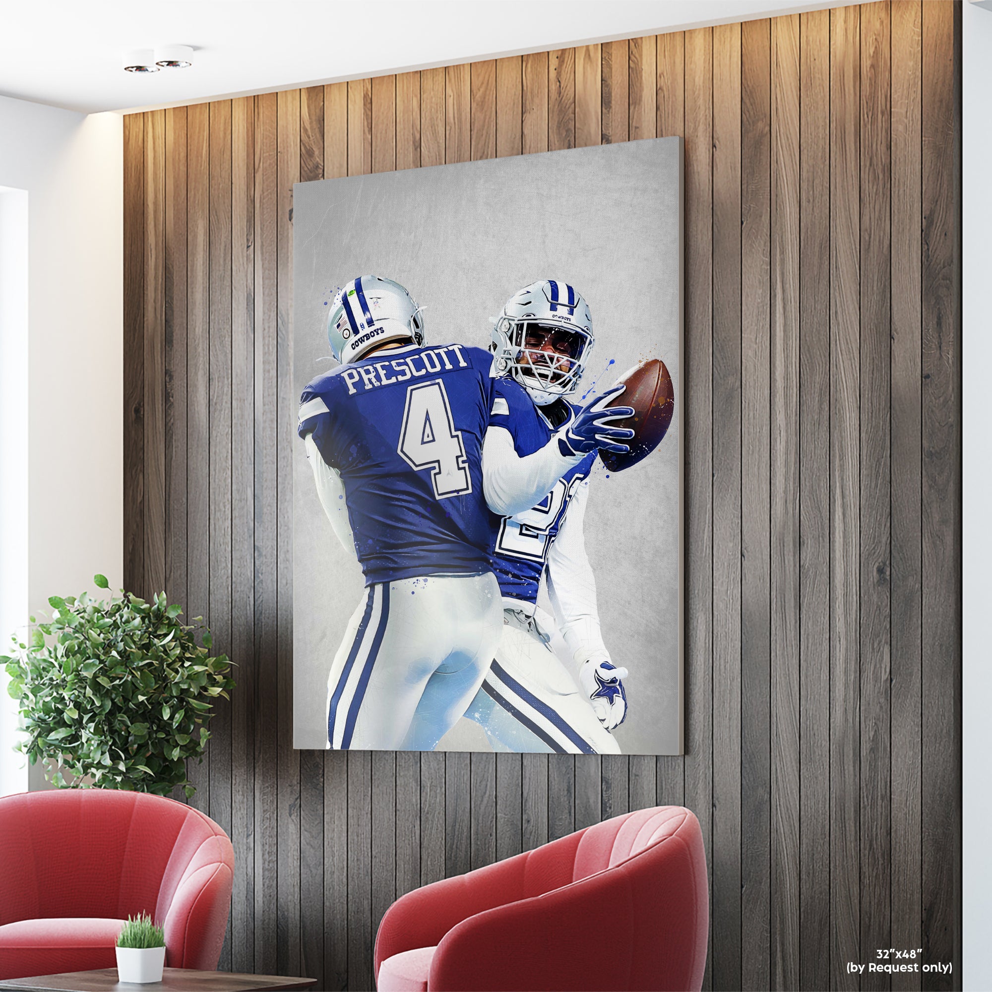 Dak Prescott and Ezekiel Elliott Dallas Cowboys Poster -   Sweden