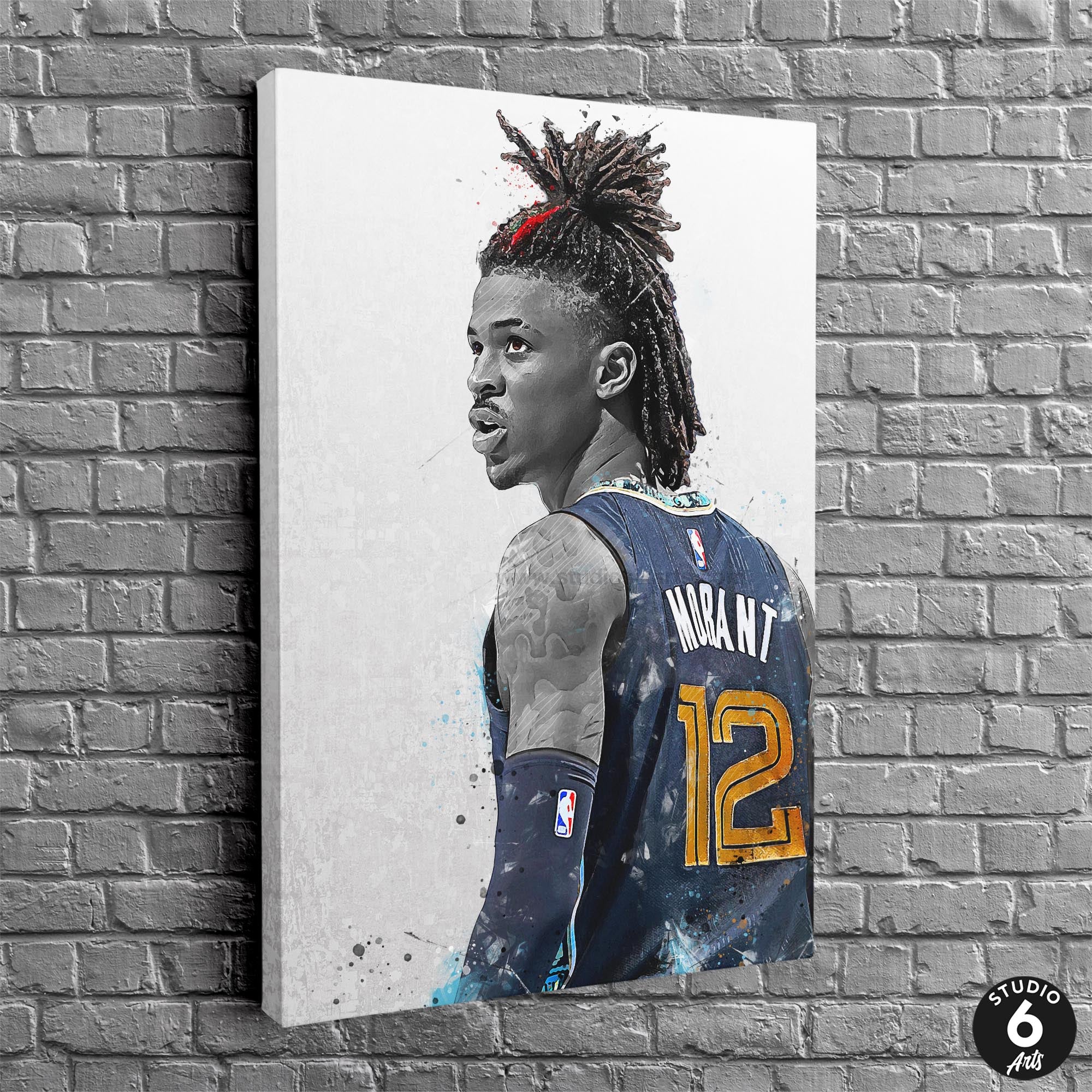 Ja Morant Canvas Painting - Memphis Grizzlies Basketball Canvas Prints -  Ducicanvas