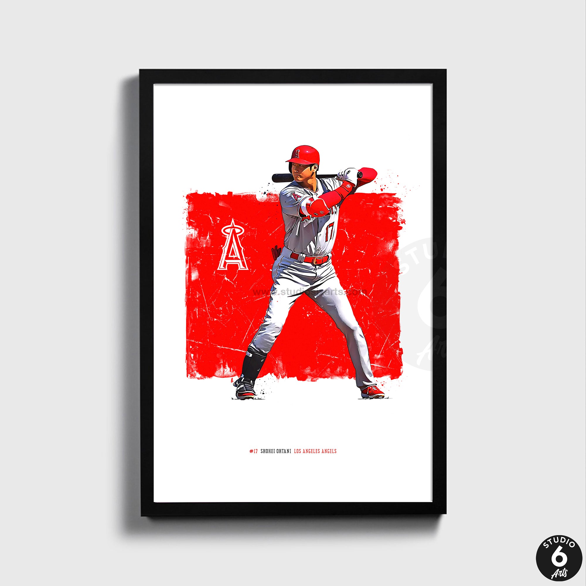 Shohei Ohtani Los Angeles Angels canvas, Shohei Ohtani wall art