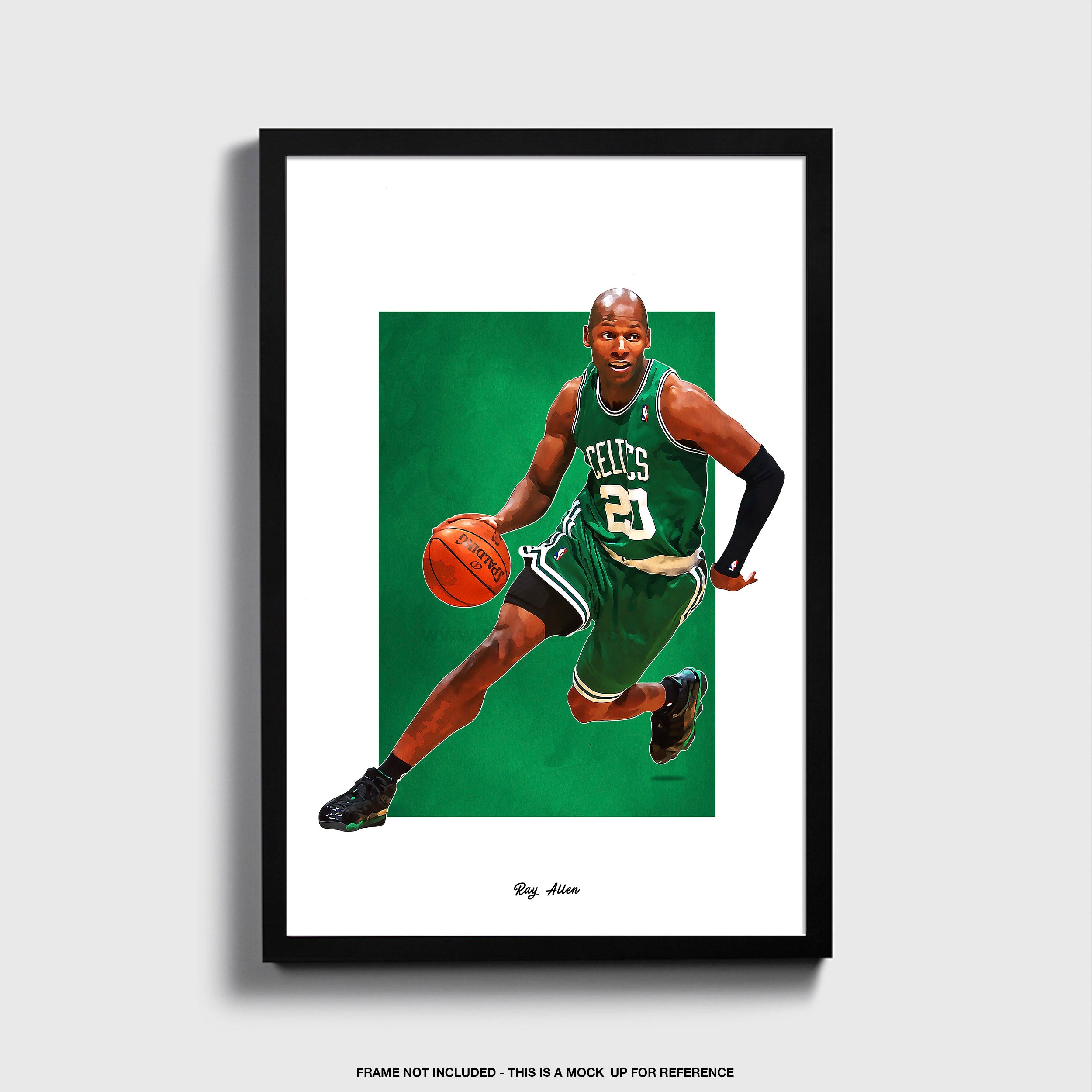 Jayson Tatum Basketball Paper Poster Celtics - Jayson Tatum - Pin