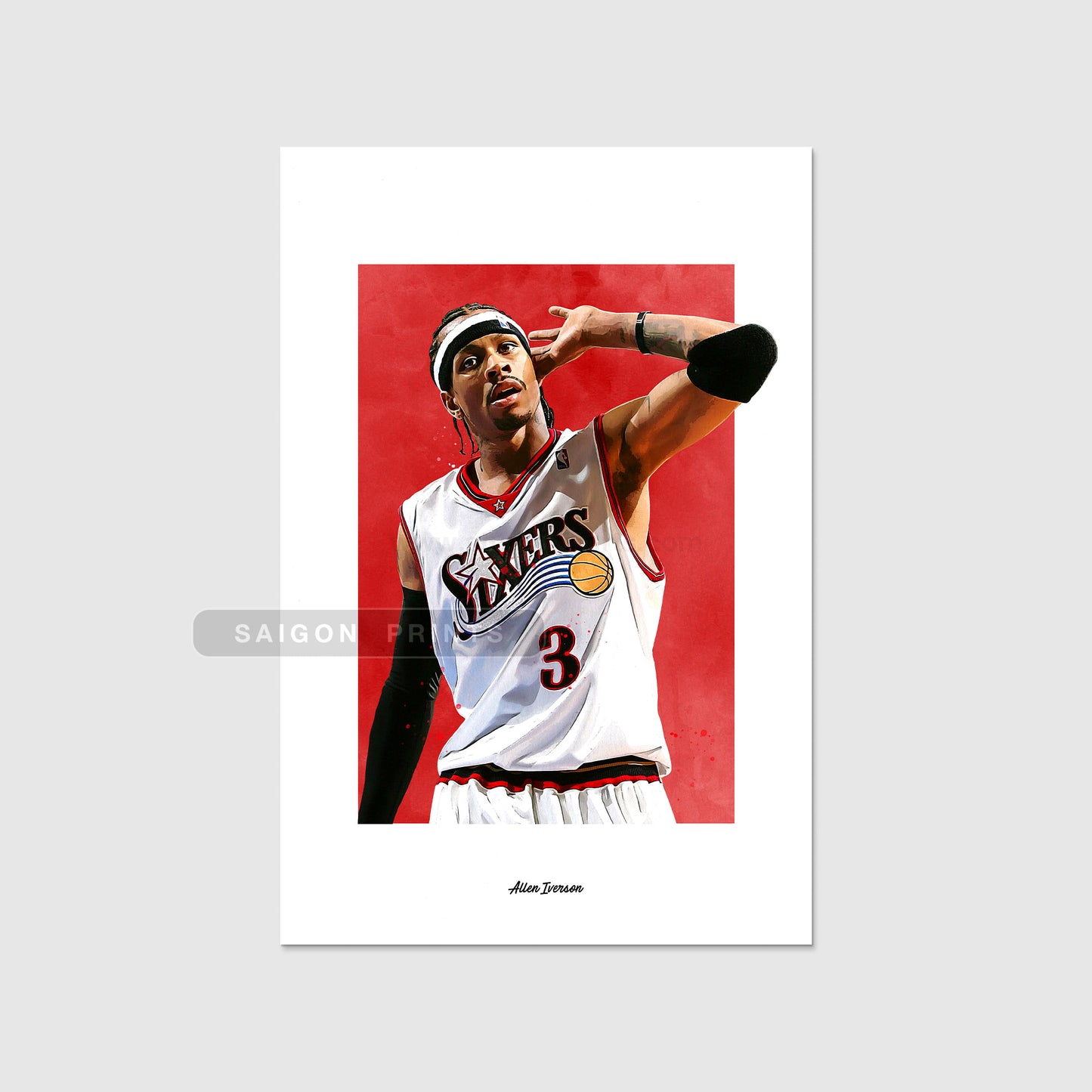 Allen Iverson 76ers Hoops