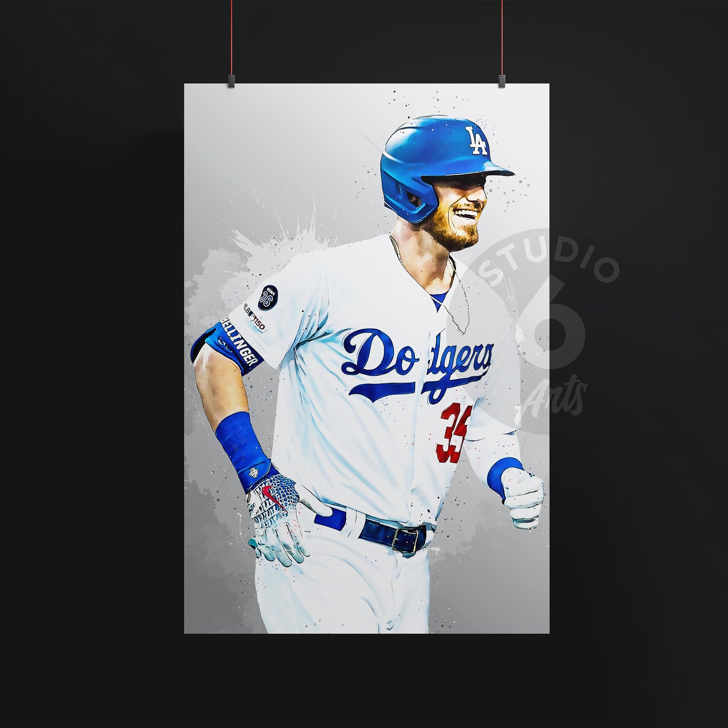 Cody Belinger Baseball Print, MLB Wall Decor