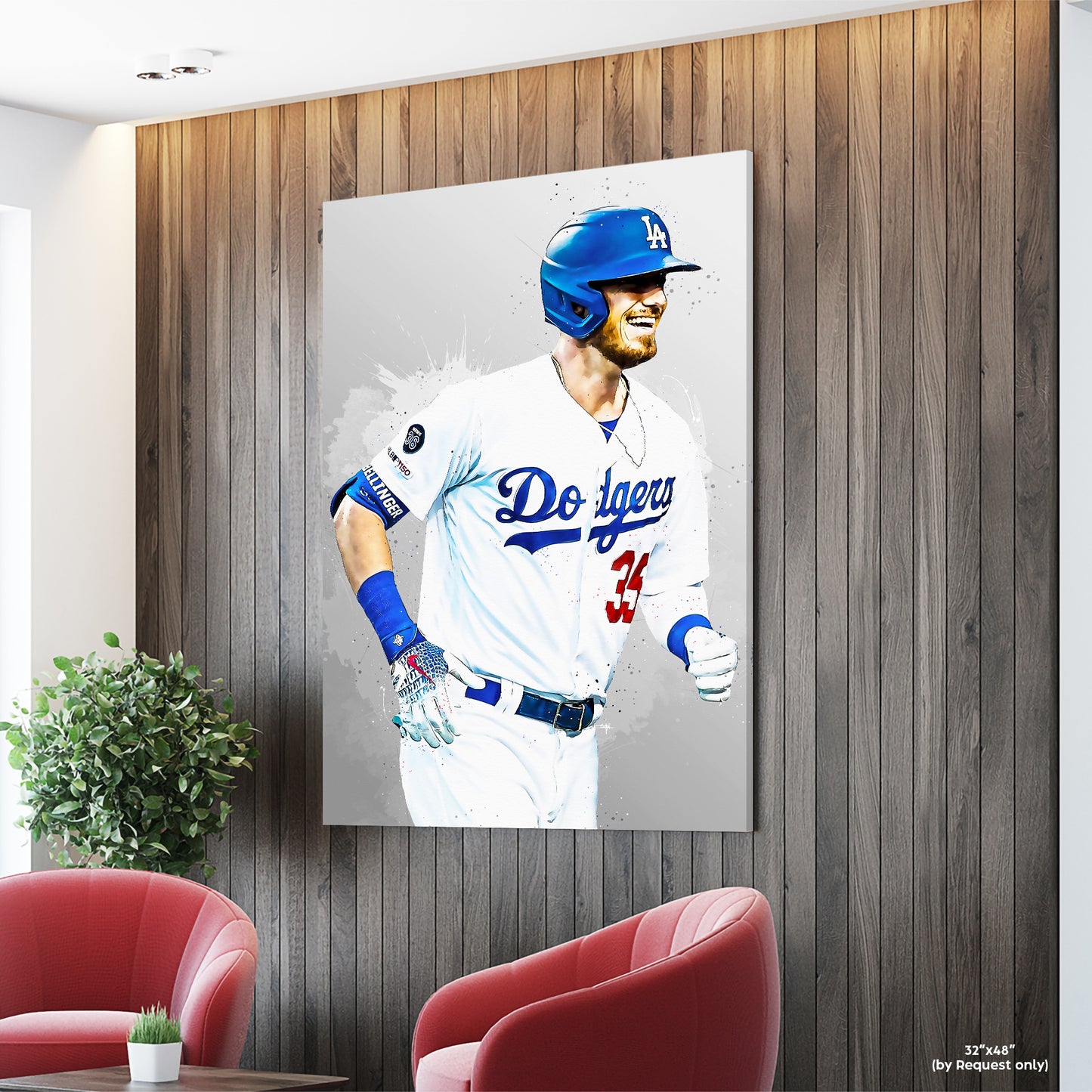 Cody Belinger Baseball Print, MLB Wall Decor