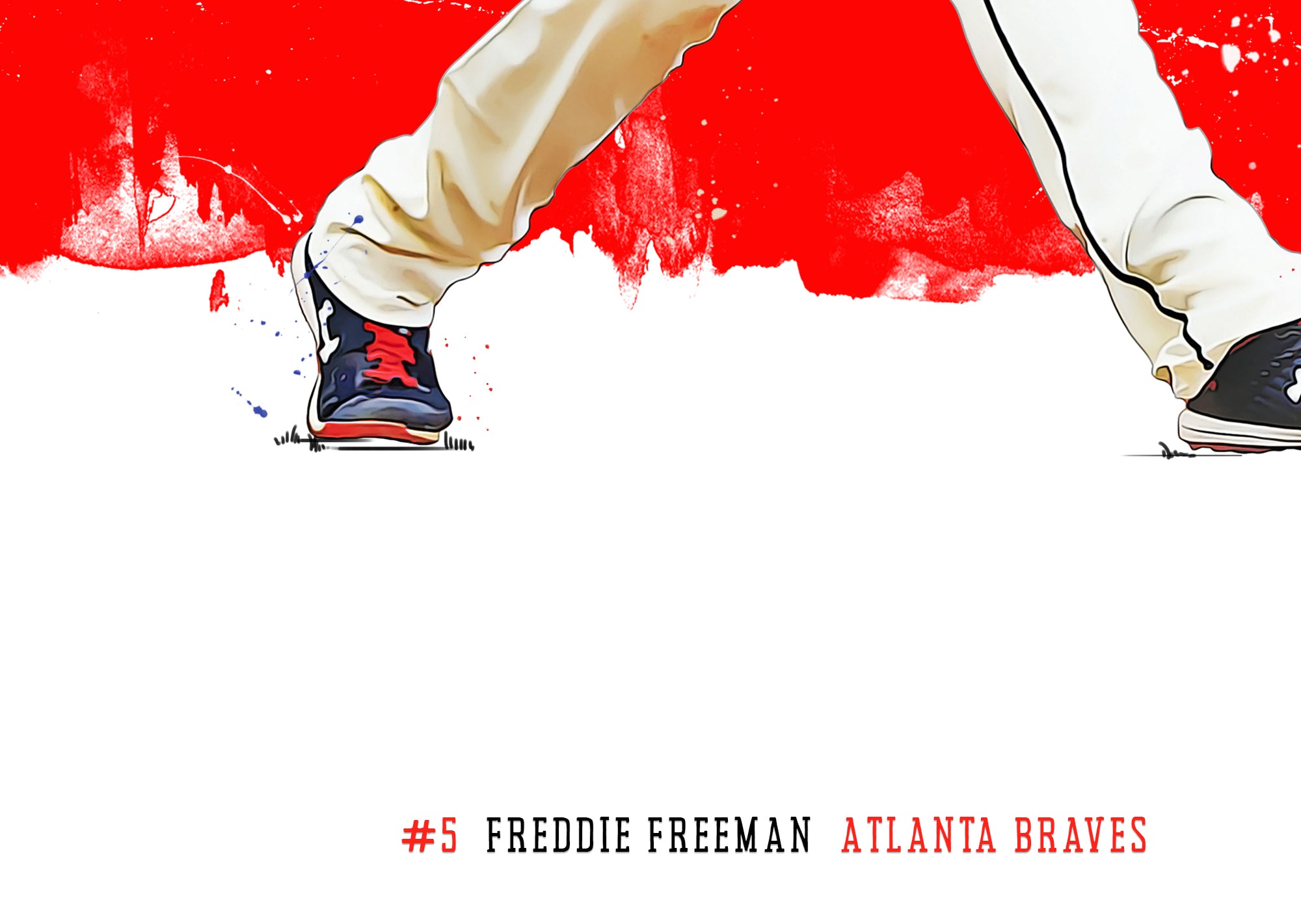 Freddie Freeman Atlanta Braves Sports Poster Fan Art Wall 