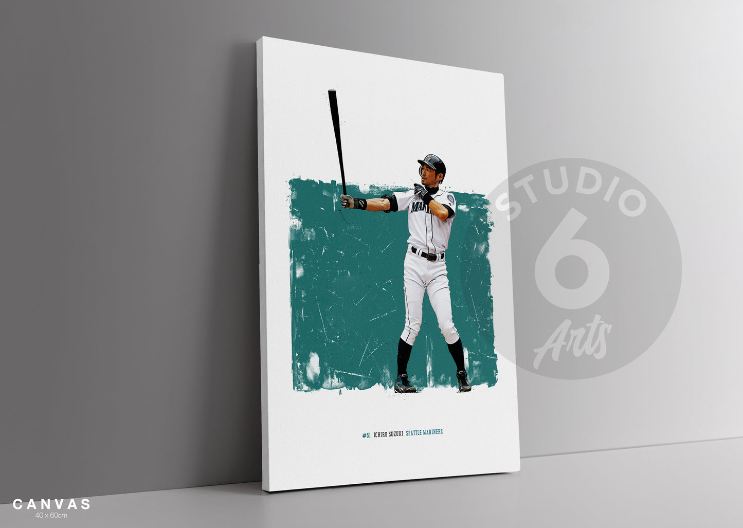 Ichiro Suzuki Poster and Canvas, Padres Baseball Print, MLB Wall Decor