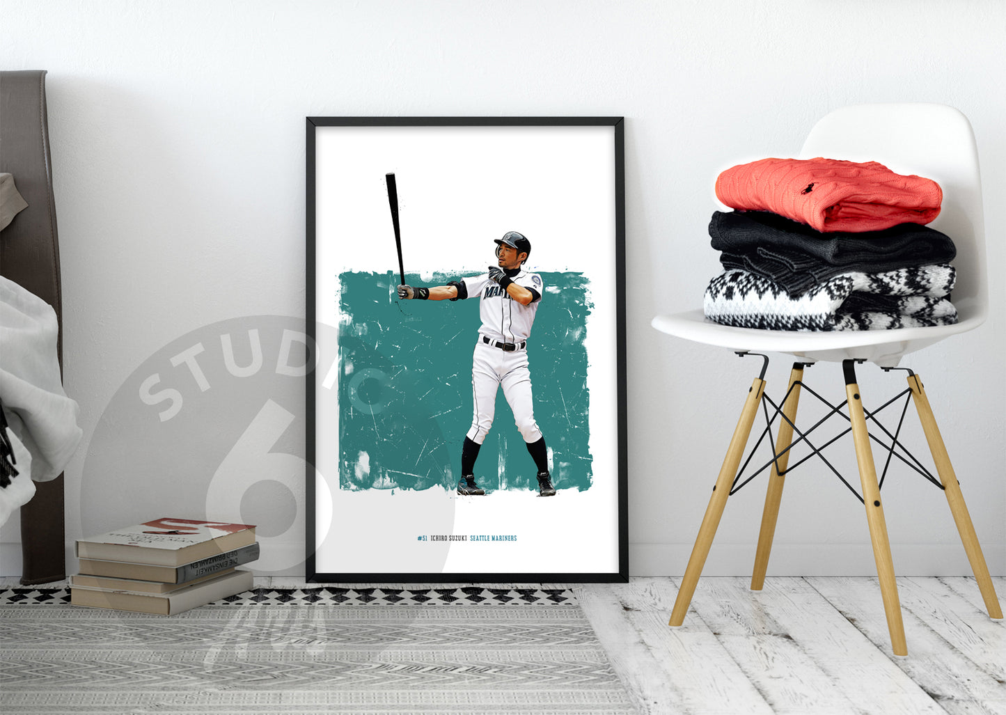 Ichiro Suzuki Poster and Canvas, Padres Baseball Print, MLB Wall Decor