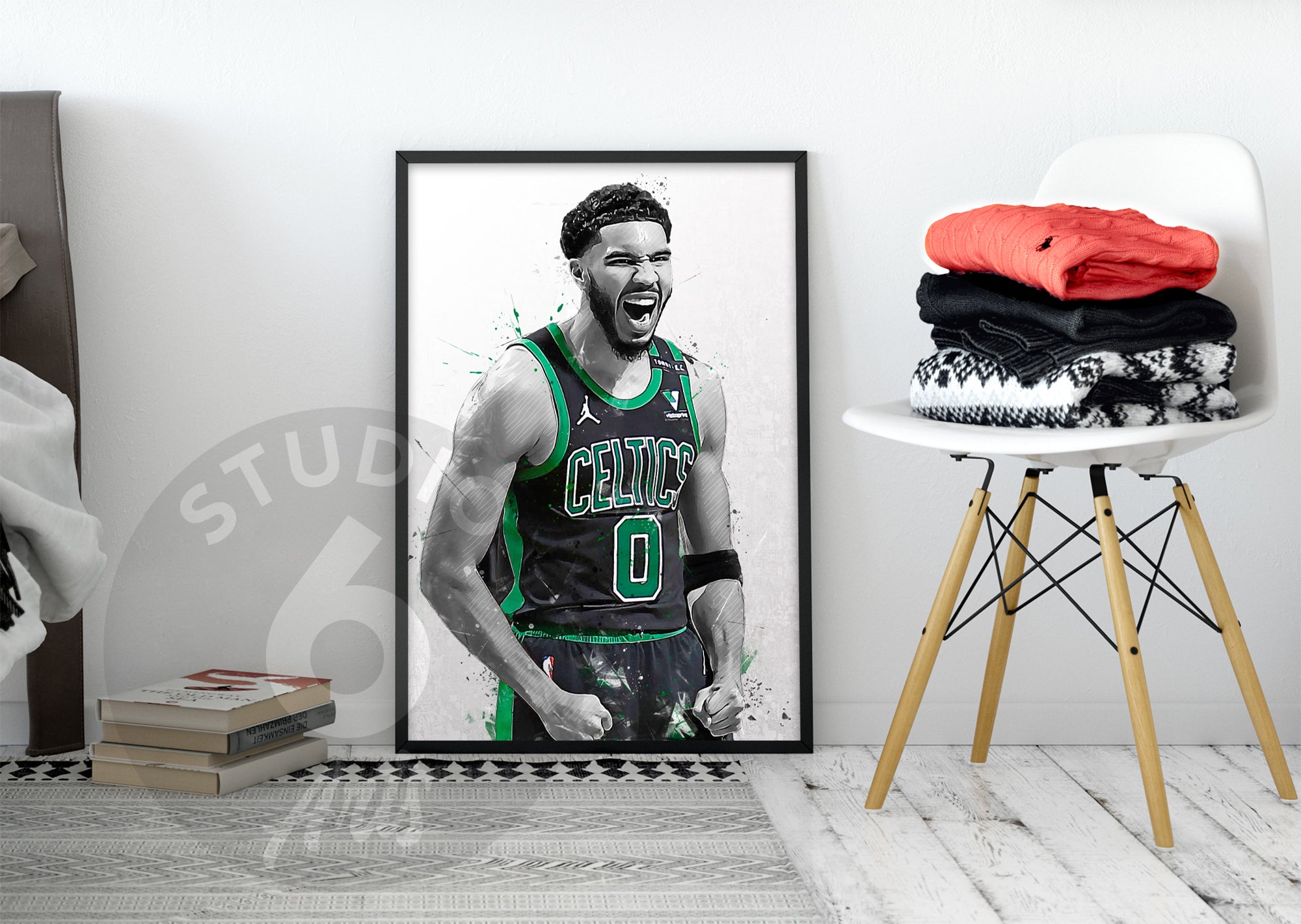 : Jayson Tatum Poster, Jayson Tatum Print, Basketball