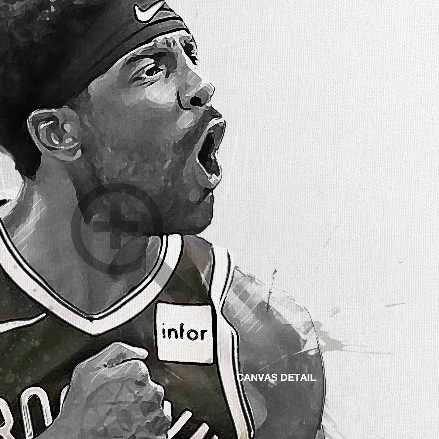 Kyrie Irving Nets Basketball Fan Art Print