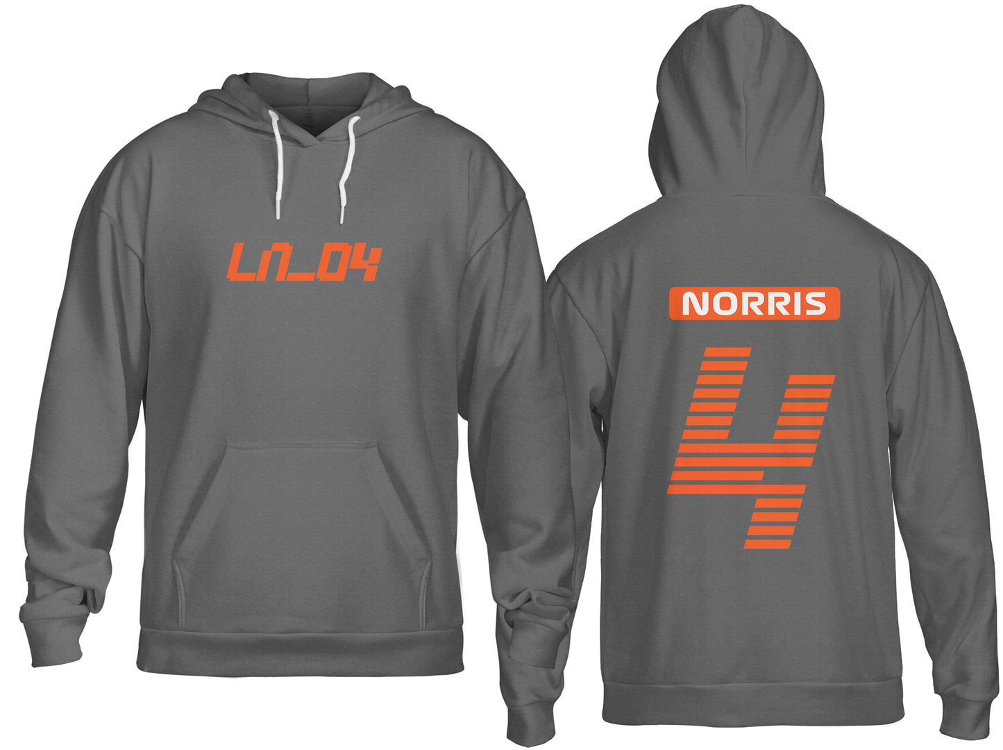 F1 Inspired Lando Mclaren Hoodie - Front & Back Print