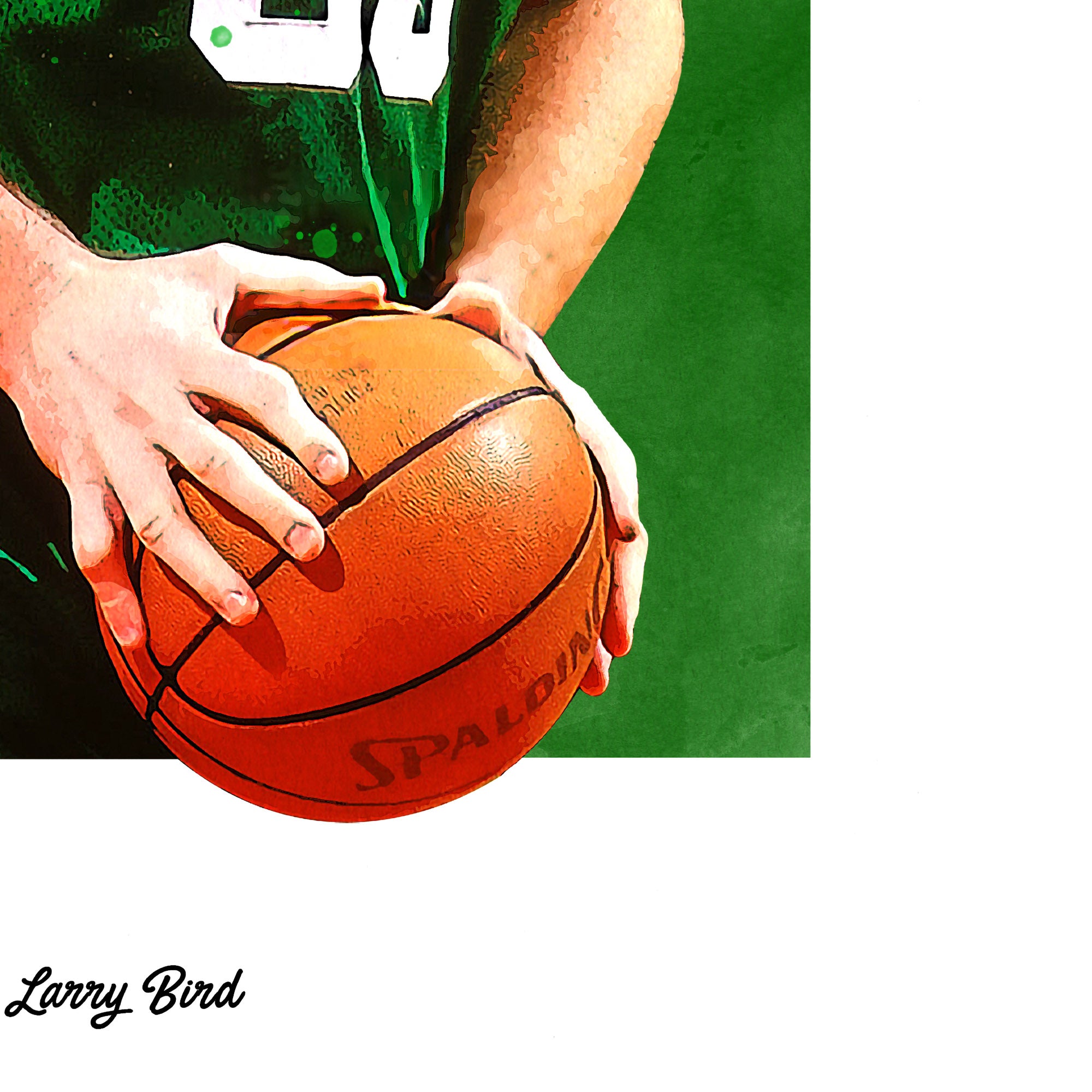  Larry Bird Poster Basketball Wall Art 1 Canvas Wall