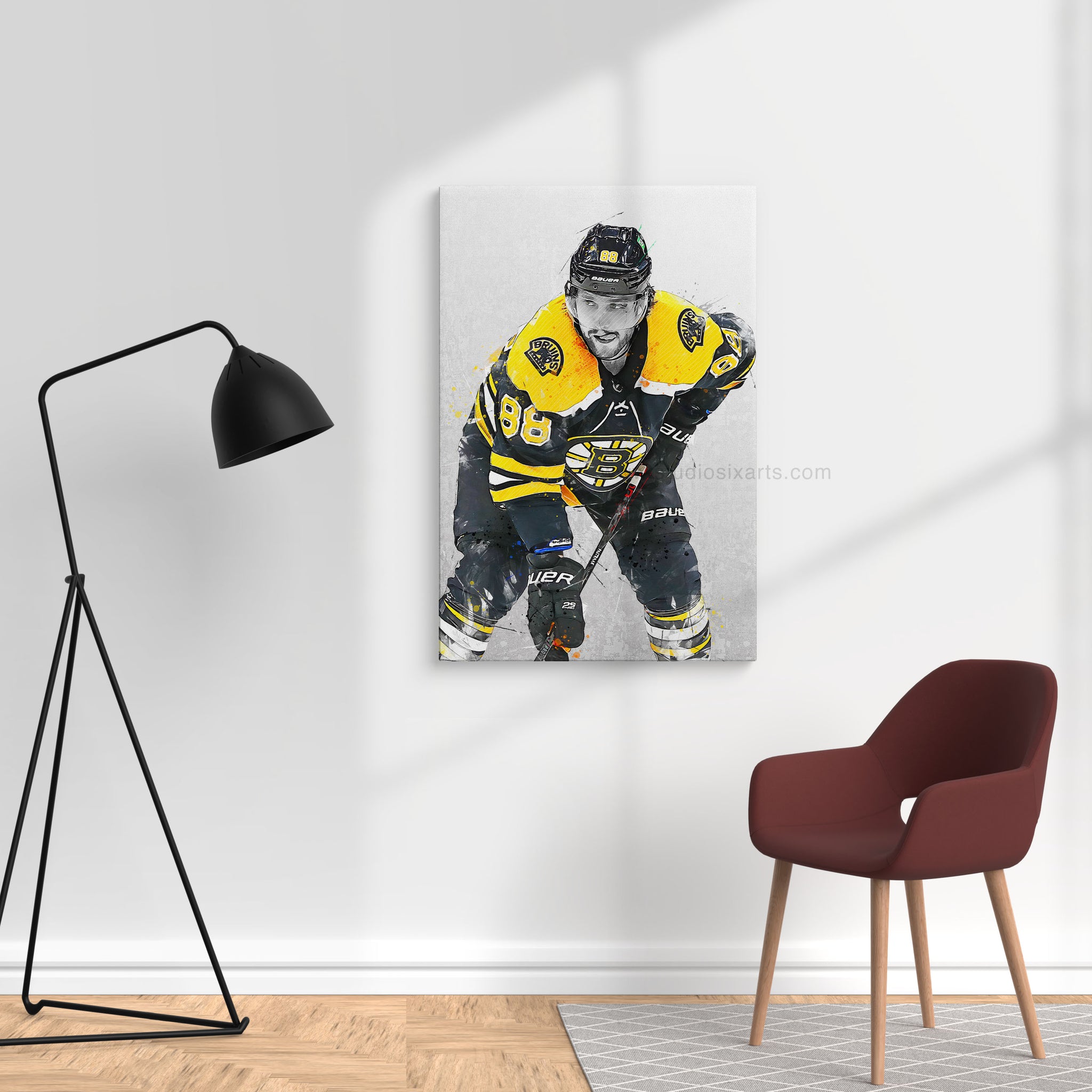 Buy David Pastrnak Poster Boston Bruins Poster Canvas Print Online