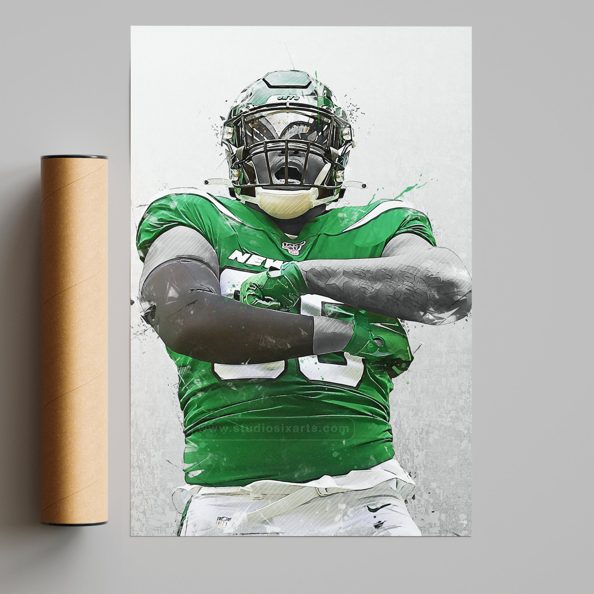 QUINNEN WILLIAMS - DT - NEW YORK JETS - Quinnen Williams - Posters and Art  Prints