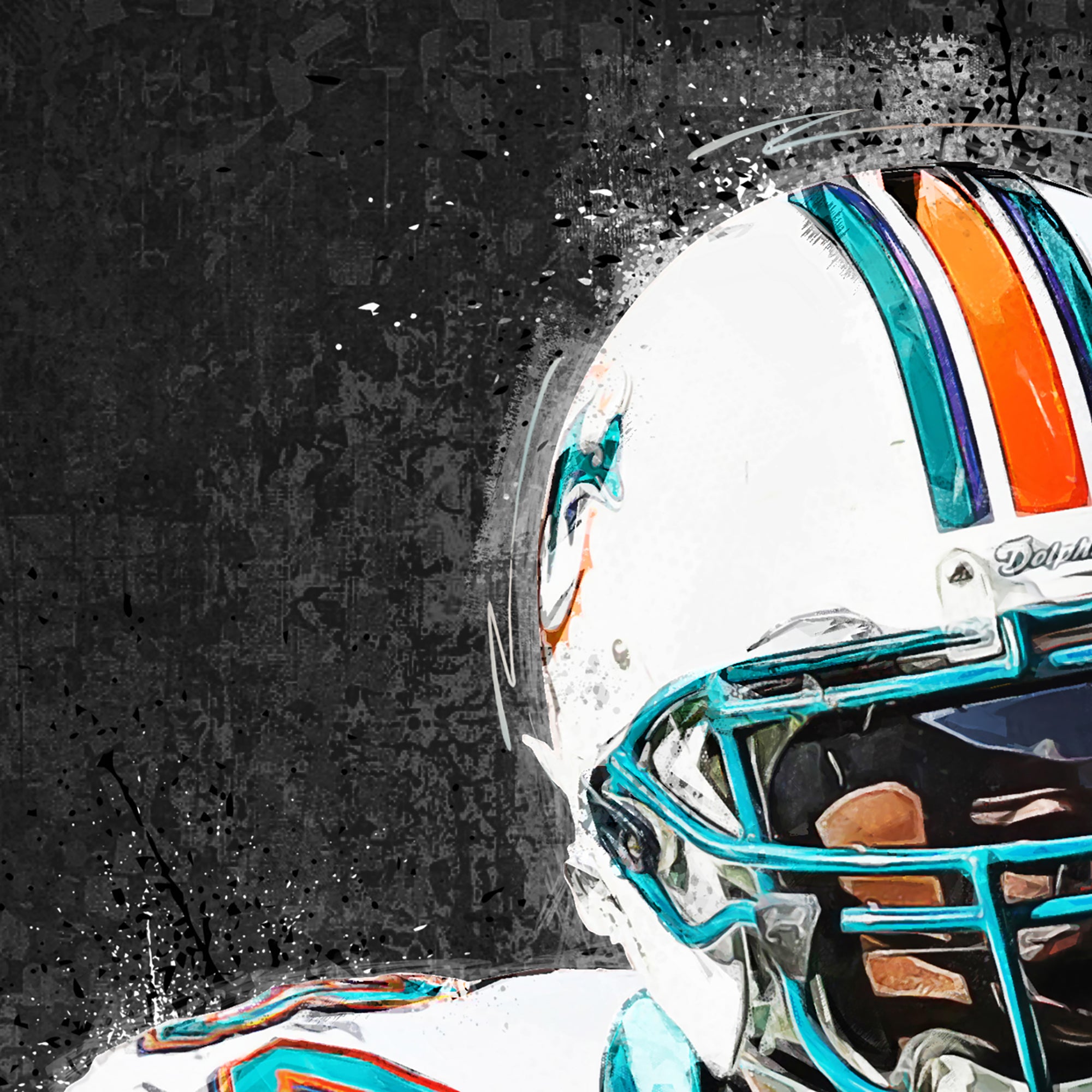 Buy Ricky Williams Miami Dolphins Poster/canvas Print Watercolor