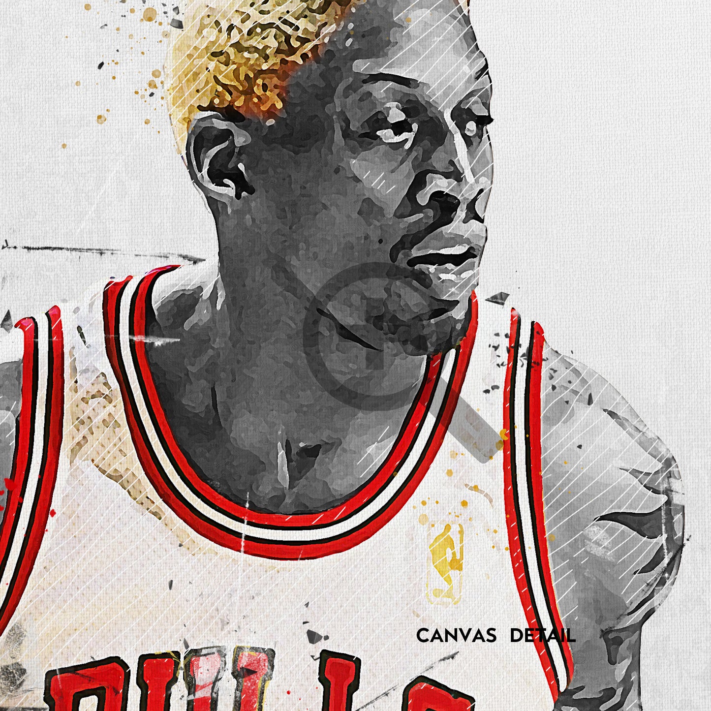 Dennis Rodman Chicago Basketball Fan Art Print