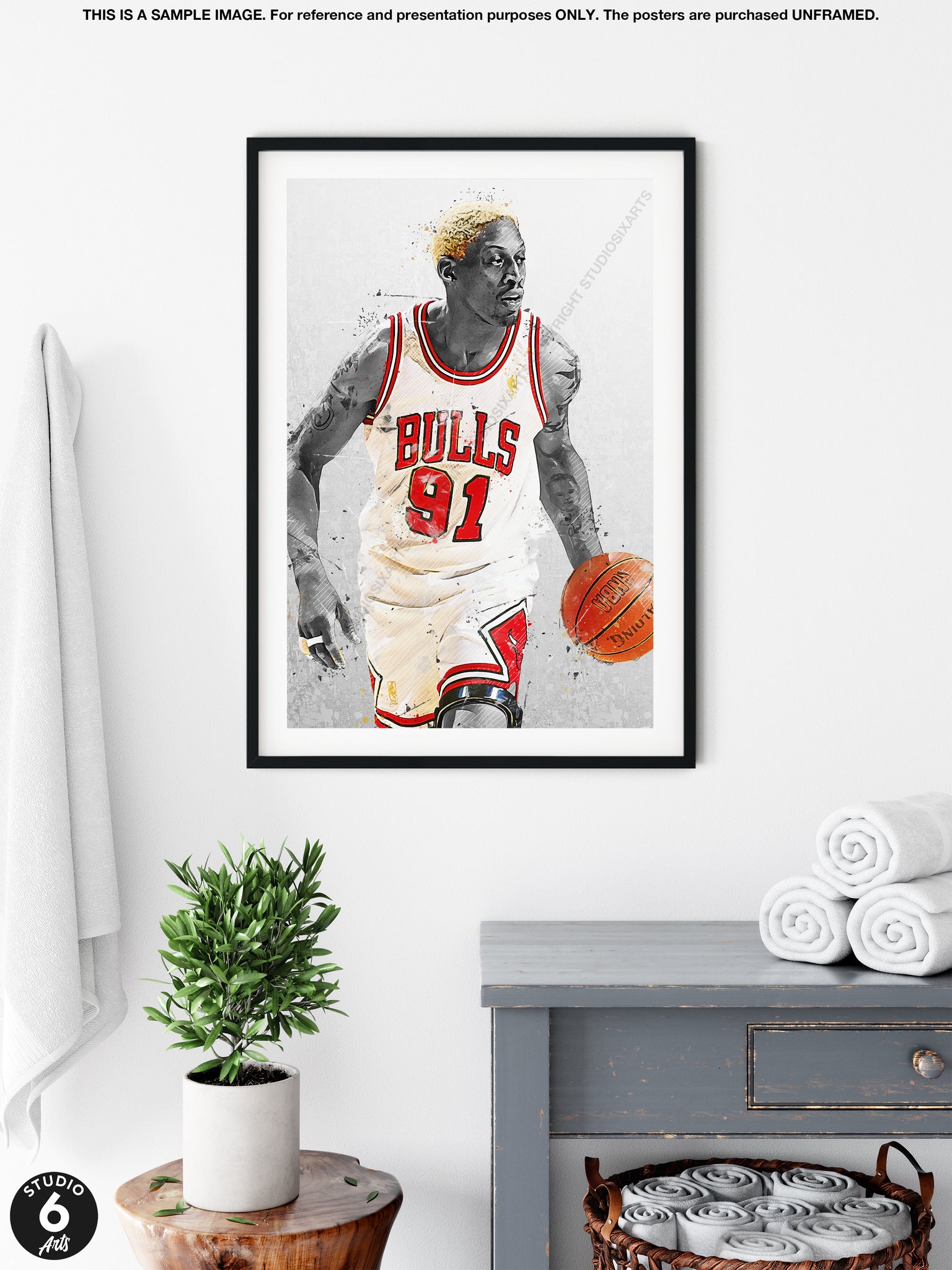 Dennis Rodman fan art by me : r/chicagobulls