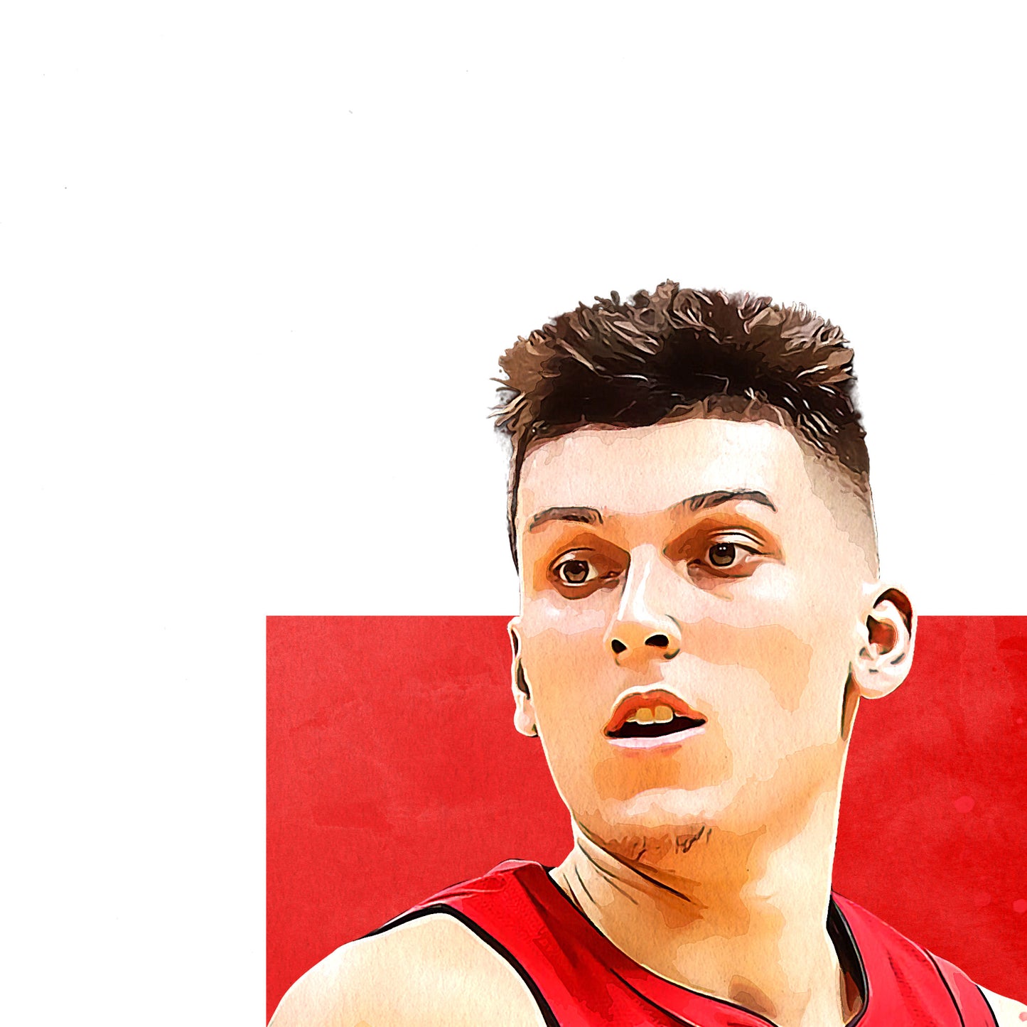 Tyler Herro Poster, Miami Basketball Fan Art Print, Man Cave Gift