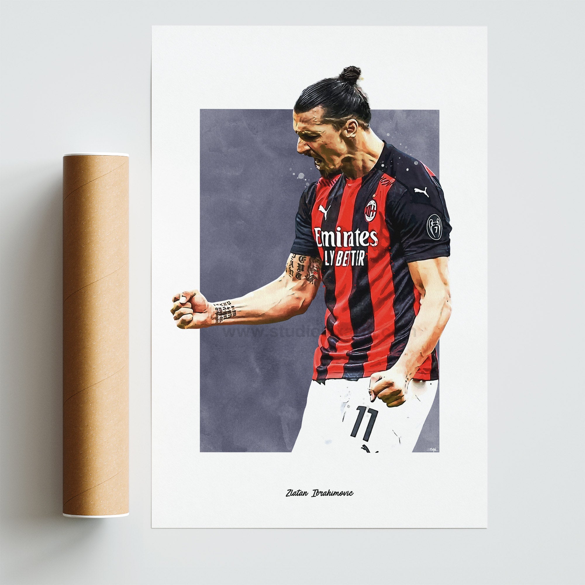 Zlatan Ibrahimovic Soccer Fan Art Man Cave Gift – Studiosix.Arts